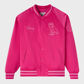 OVO x Disney Valentine’s Mickey University Pink Satin Jacket